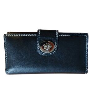 Coach 1941 Black Leather Continantal Wallet